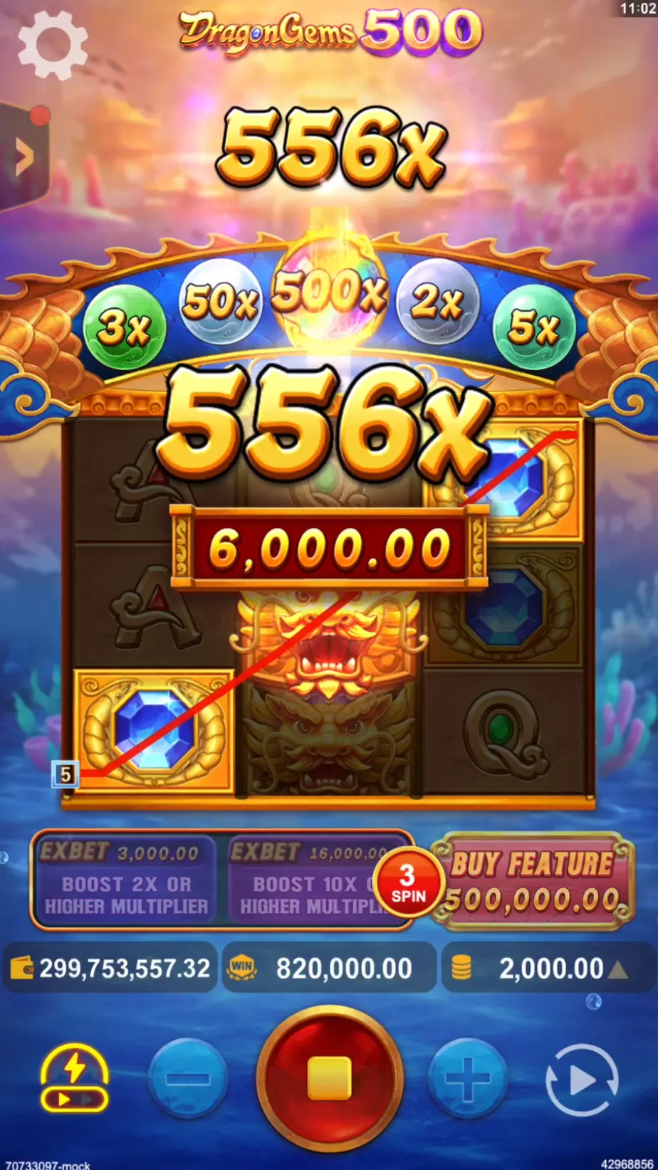 Dragon Gems 500 by Yellow Bat | BingoPlus